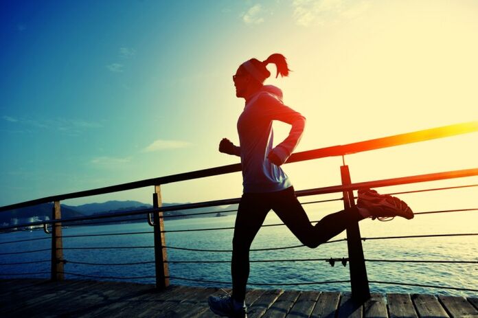 Running the weight of the body