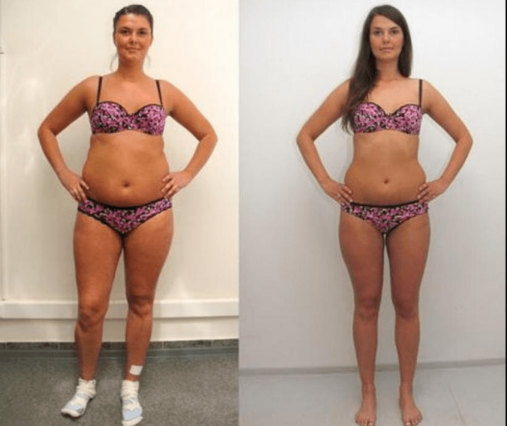 A girl who lost 6 kg on a buckwheat diet for 7 days