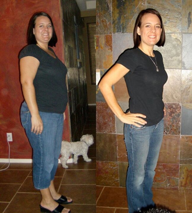 The result of a woman losing weight with a weekly buckwheat diet of 5 kg