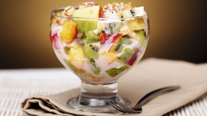 fruit salad in the diet