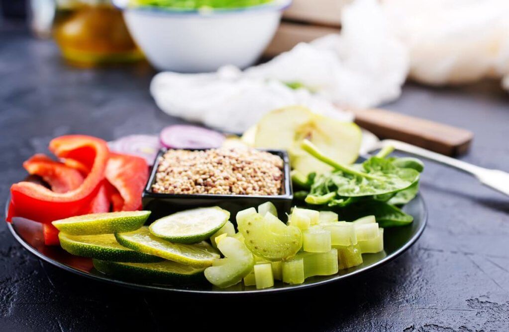 vegetables on buckwheat diet